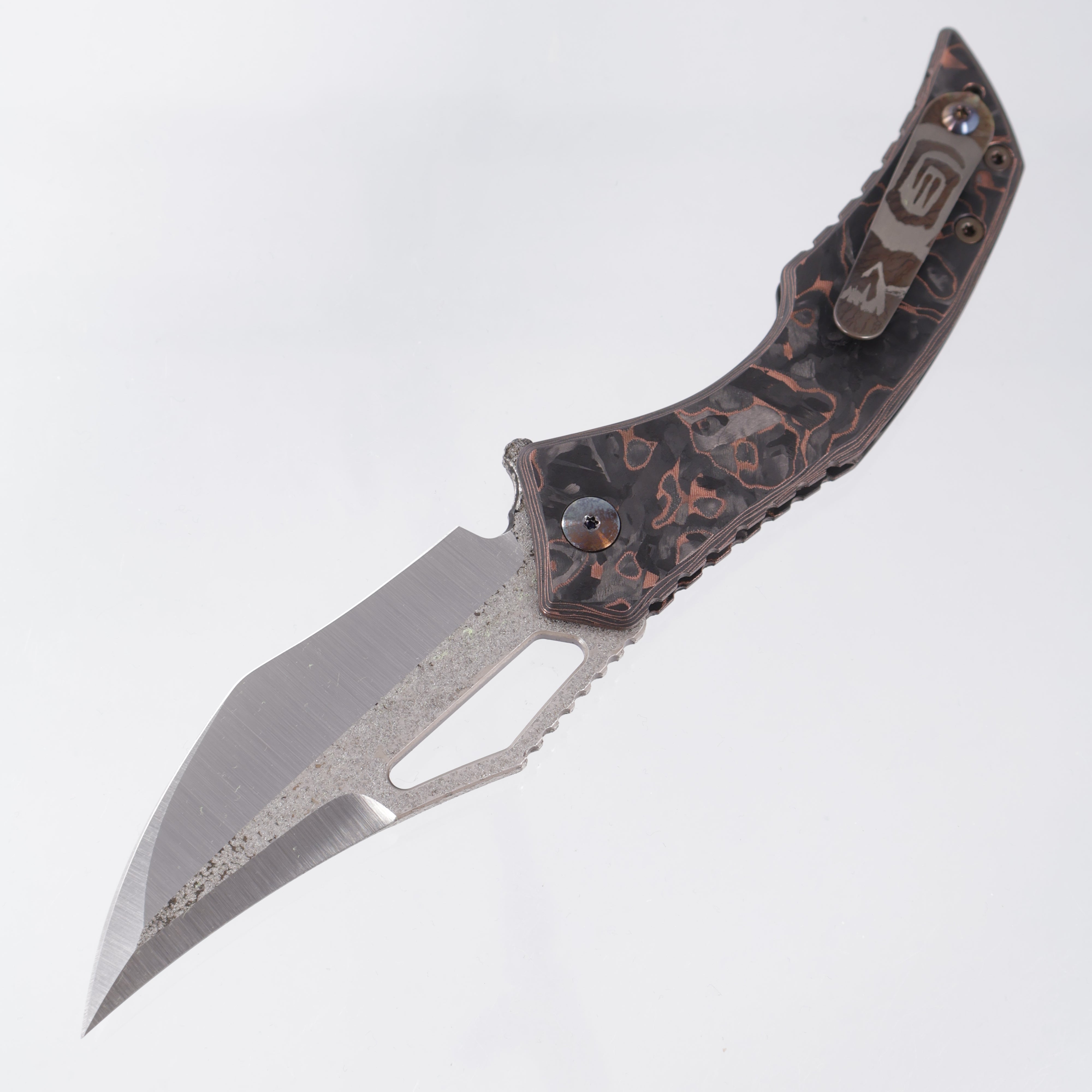 G-Werks Backstrom - Dark Matter Copper Carbon Fiber w/ Flamed Hardware - 2-Tone Magma 3V Sean Marfione Slum Grind