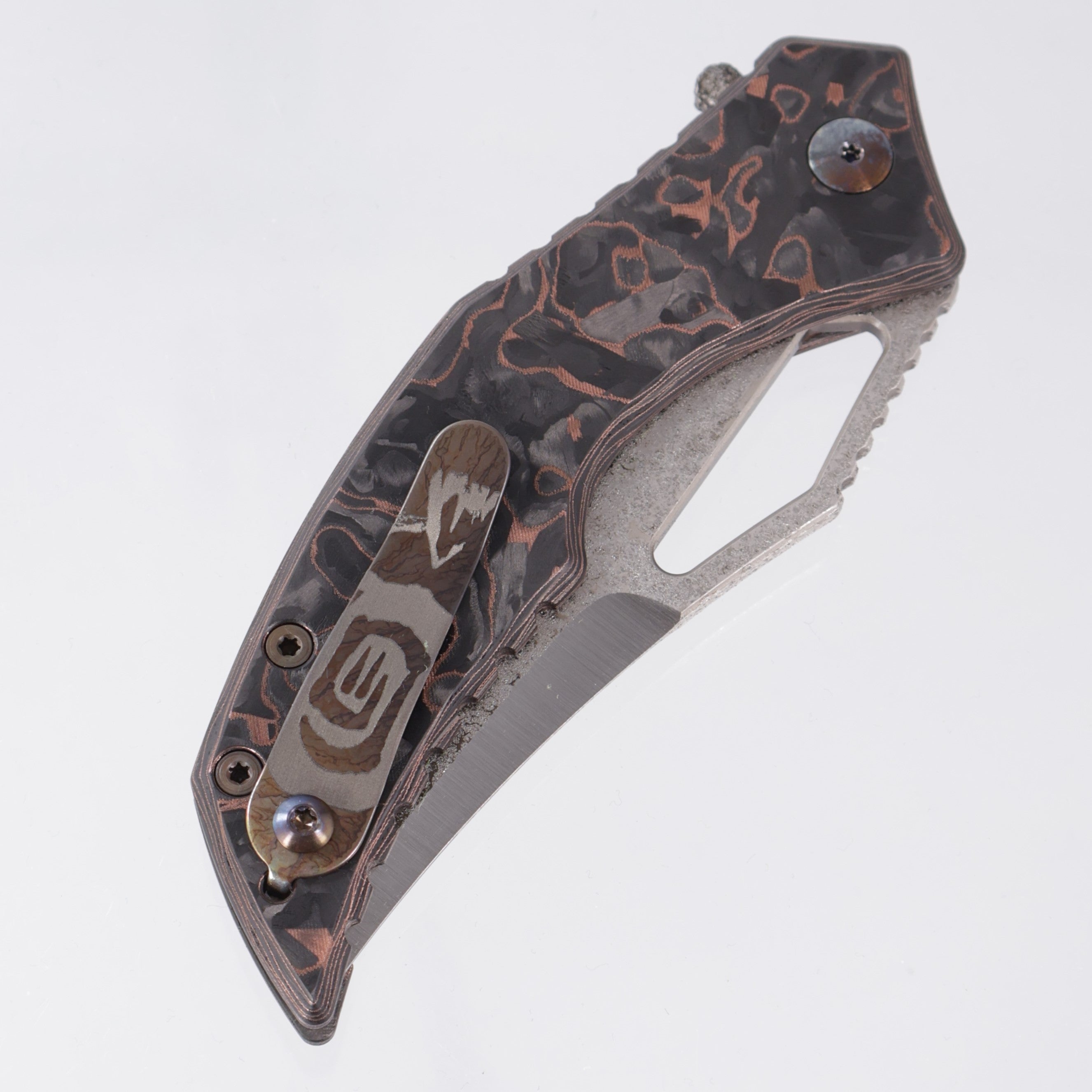G-Werks Backstrom - Dark Matter Copper Carbon Fiber w/ Flamed Hardware - 2-Tone Magma 3V Sean Marfione Slum Grind