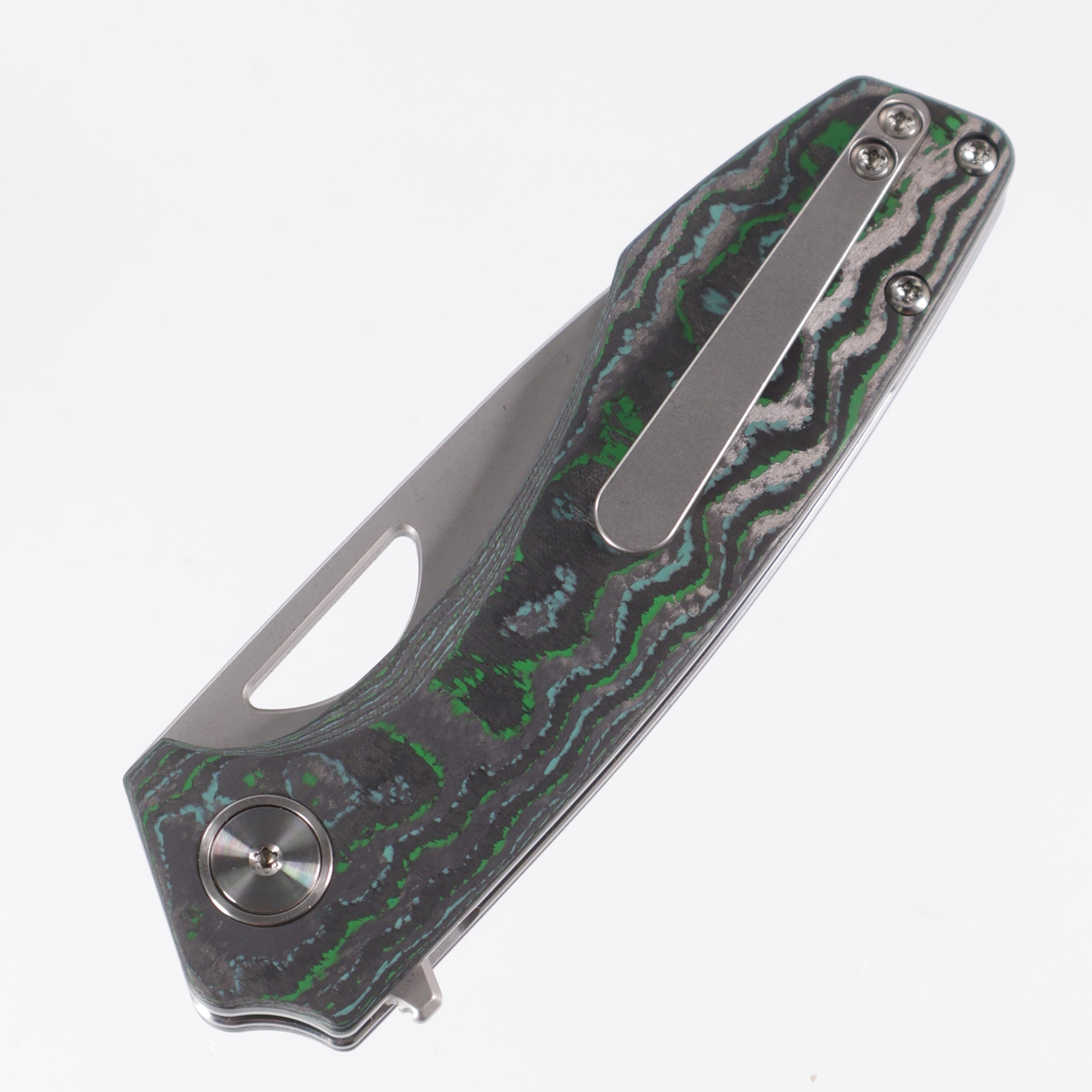 Gecko Customz Knifeworks - Sikorae Lite Flipper - Kelp Bed Camo