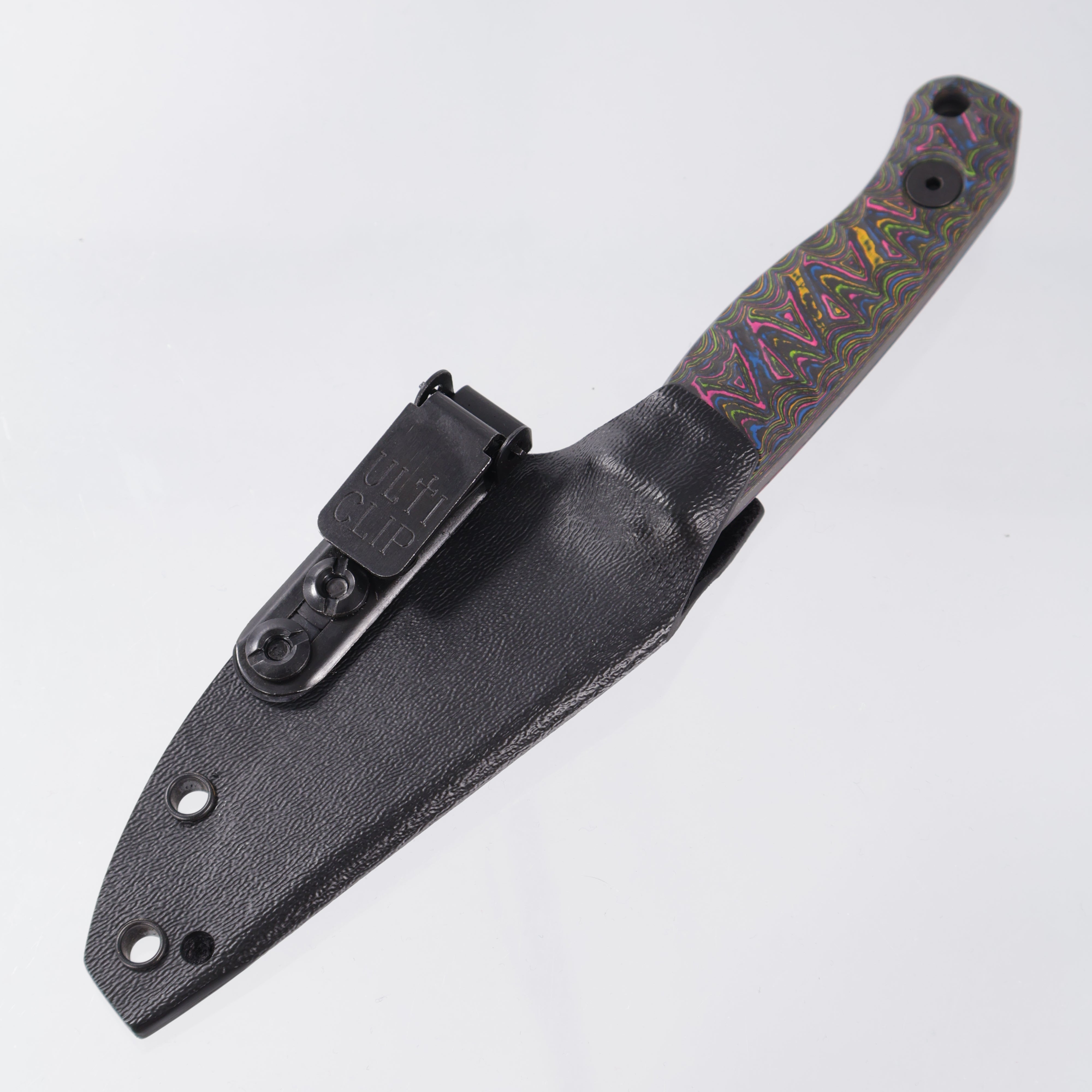 Half Face Blades Feather Light - Textured 80s Camo Carbon Scales - Dark Stonewash S45VN - BROP Exclusive