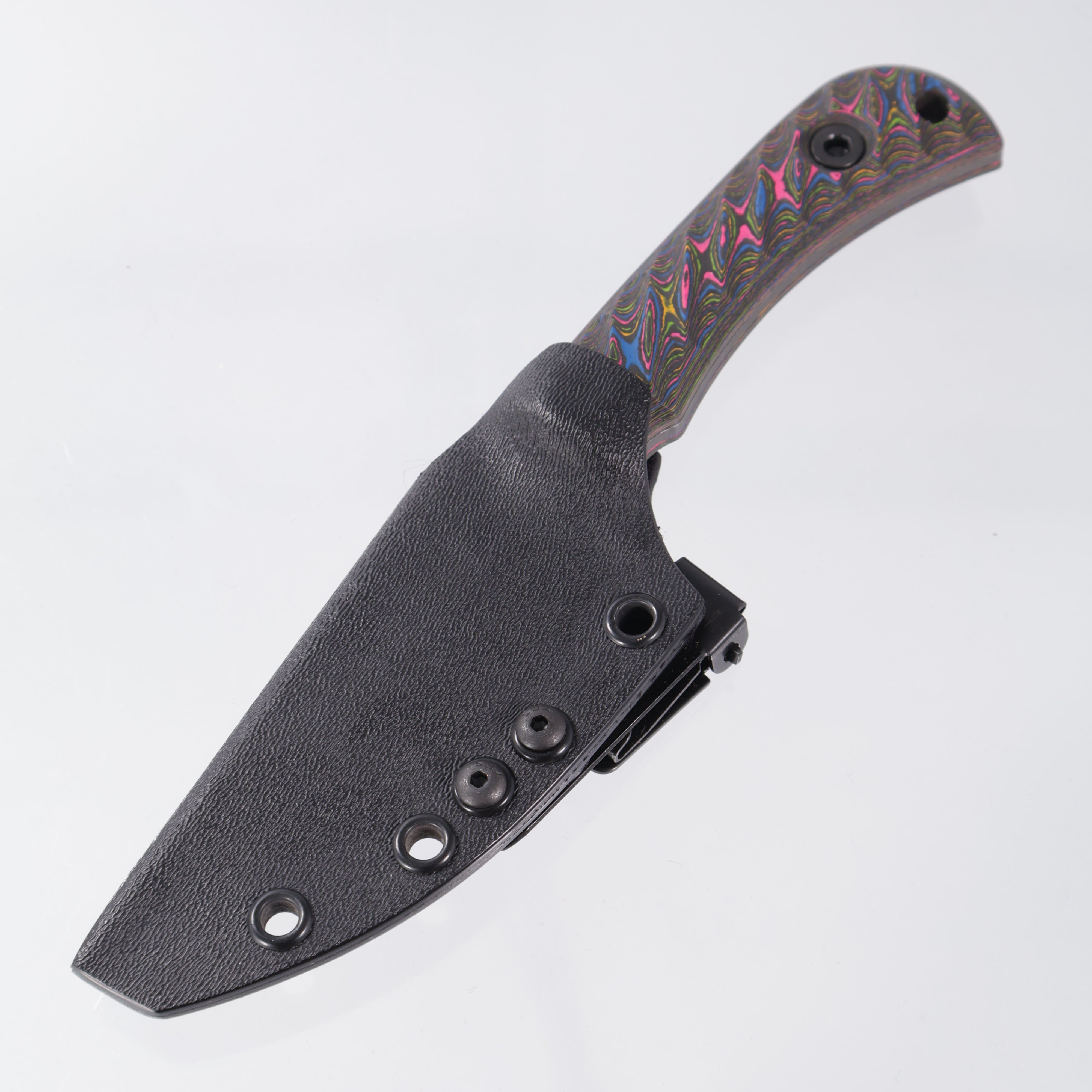 Half Face Blades Cav Jr. - Textured 80s Camo Carbon Scales - Dark Stonewash S45VN - BROP Exclusive