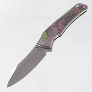Hawk Knives Talon Auto - Brightwash Titanium w/ 80s Camo Carbon - Brightwash M390 - BROP Exclusive