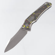 Hawk Knives Talon Auto - Brightwash Titanium w/ Santa Clara Camo Carbon - Brightwash M390