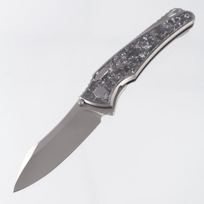 Hawk Knives Talon - Brightwash Titanium w/ White TechnoCarbo - Brightwash M390