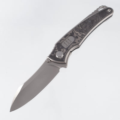 Hawk Knives Talon Auto - Brightwash Titanium w/ Spectral Fat Carbon - Brightwash M390