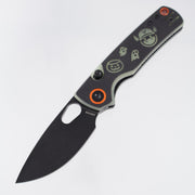 Vosteed Halloween Porcupine - Black & GITD Monster & Jar G10 - Black Stonewash 14C28N - A2630