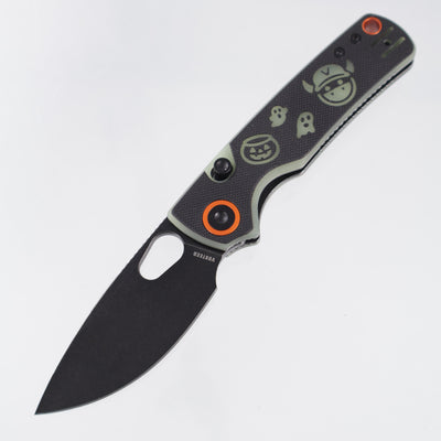 Vosteed Halloween Porcupine - Black & GITD Monster & Jar G10 - Black Stonewash 14C28N - A2630