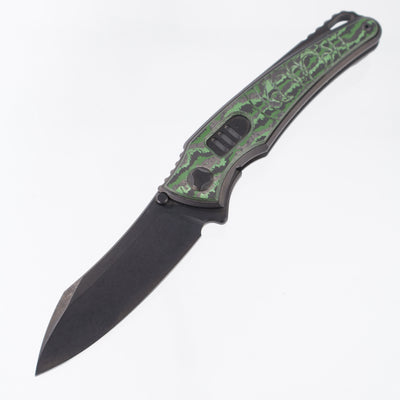 Hawk Knives Talon Auto - DLC Titanium w/ Crosscut Junglewear Fat Carbon - DLC M390