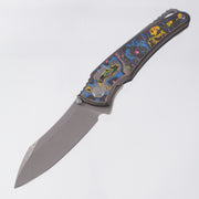 Hawk Knives Talon - DLC Titanium w/ 80s Camo Carbon - Tumbled M390 - BROP Exclusive