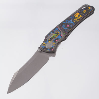 Hawk Knives Talon - DLC Titanium w/ 80s Camo Carbon - Tumbled M390 - BROP Exclusive