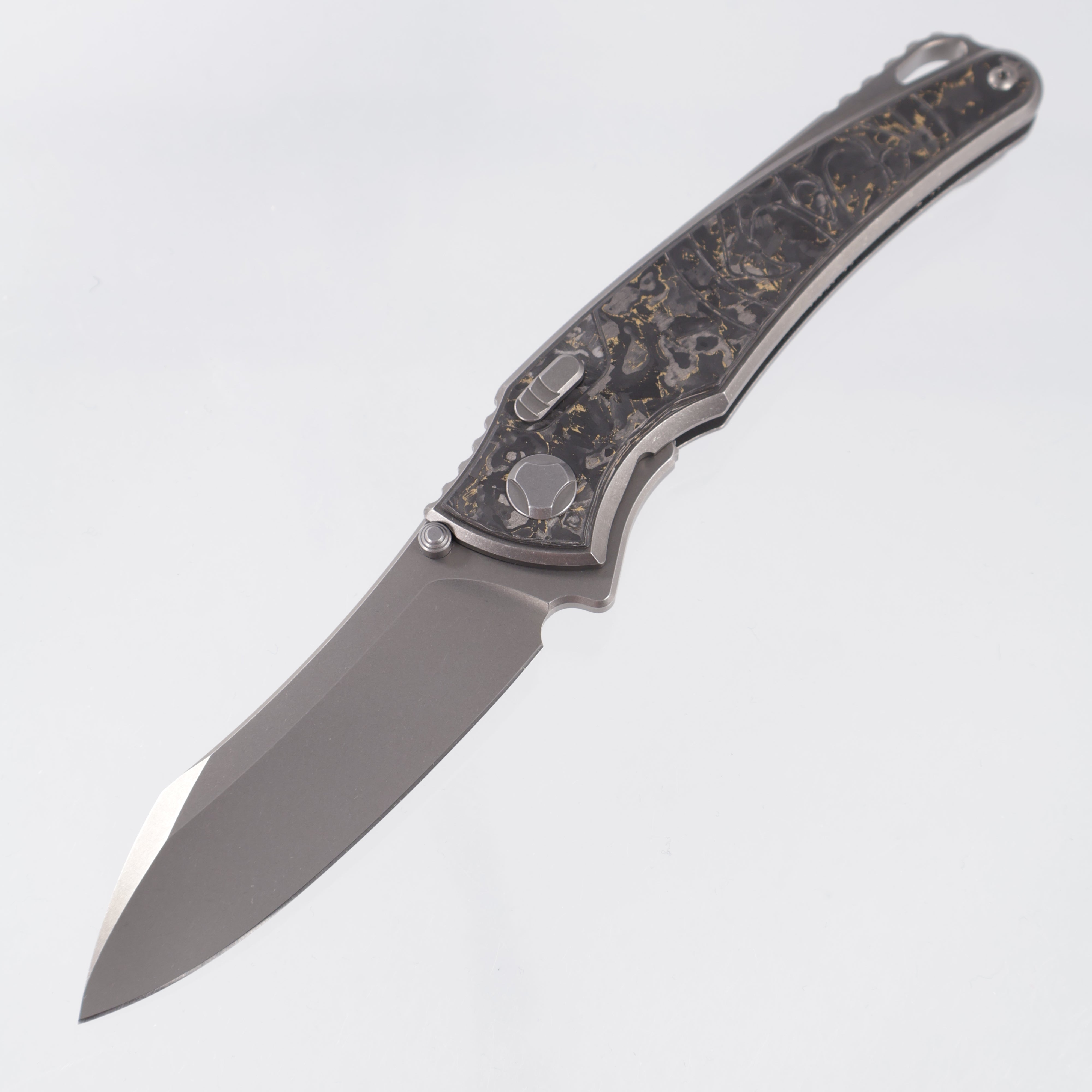 Hawk Knives Talon - Brightwash Titanium w/ Bronze TechnoCarbo - Brightwash M390