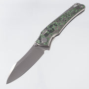 Hawk Knives Talon - Brightwash Titanium w/ Junglewear Fat Carbon - Brightwash M390