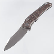 Hawk Knives Talon - Brightwash Titanium w/ Unicopper Fat Carbon - Brightwash M390