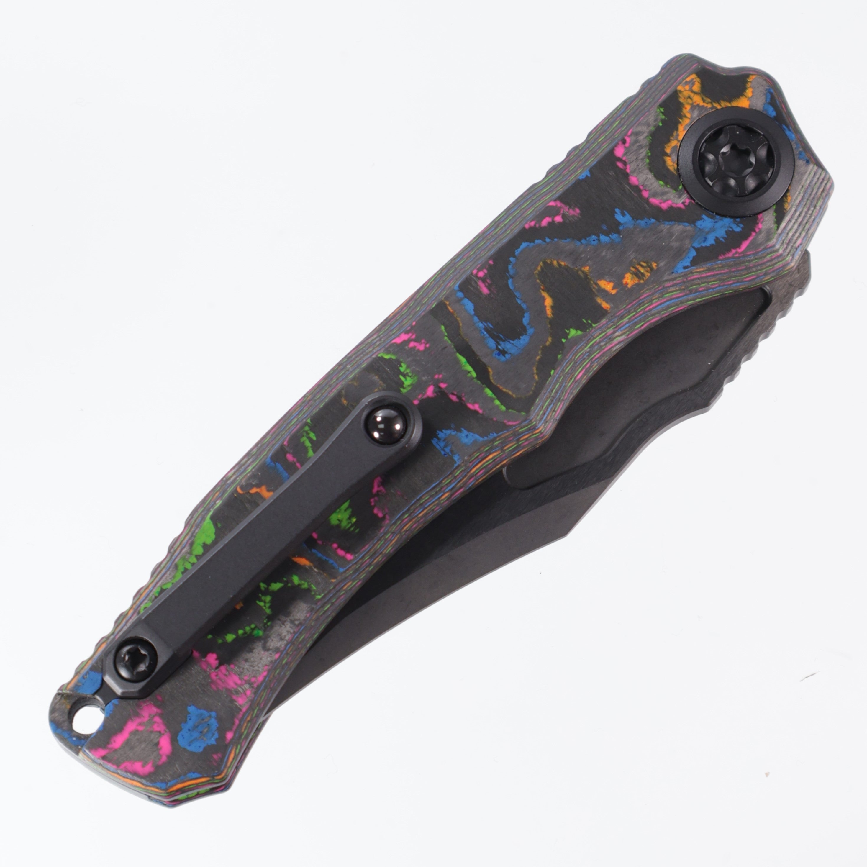 Heretic Wraith V4 Auto Bowie - BR OP Exclusive - 80s Camo Carbon - DLC Magnacut H002-6A-CC/80s