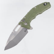 Heretic Martyr Buttonlock - OD Green Polymer - Stonewash Magnacut - H057-2A-GRN