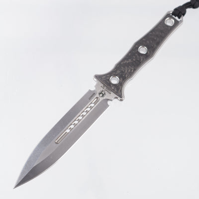 Heretic Mini Nephilim - Carbon Fiber - Stonewash Magnacut - H069-2A-CF