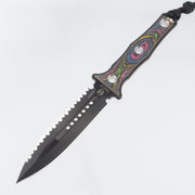 Heretic Mini Nephilim - 80s Camo Carbon - DLC Full Serrate Magnacut - H069-6C-80CF - BROP Exclusive