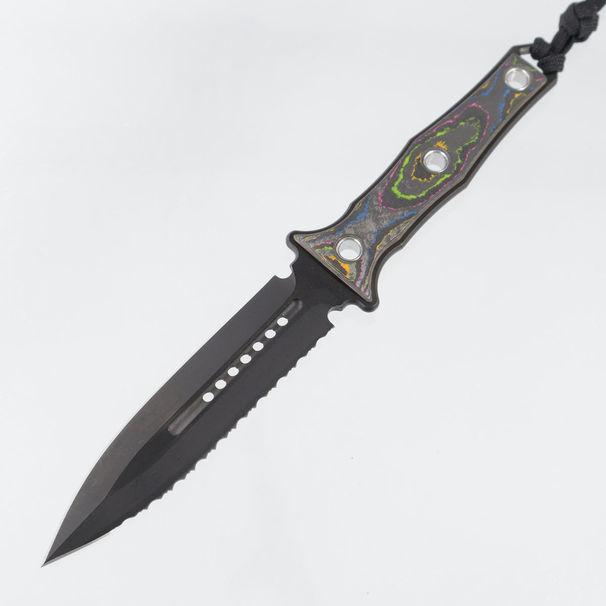 Heretic Mini Nephilim - 80s Camo Carbon - DLC Full Serrate Magnacut - H069-6C-80CF - BROP Exclusive