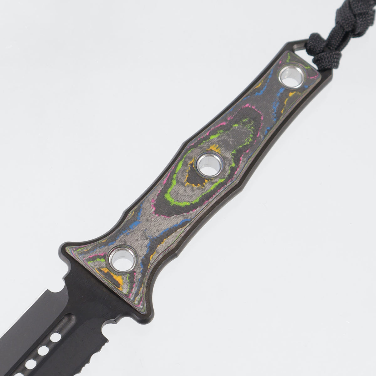 Heretic Mini Nephilim - 80s Camo Carbon - DLC Full Serrate Magnacut - H069-6C-80CF - BROP Exclusive
