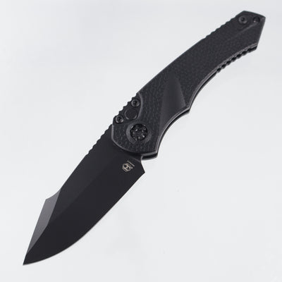 Heretic Mini Pariah Auto Single Edge - Black Polymer - Black Tactical Magnacut - H054-4A-T