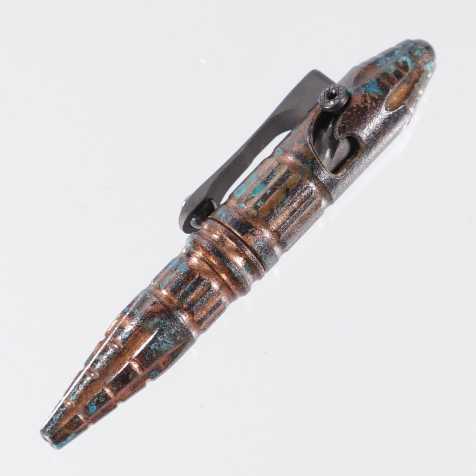 Heretic Thoth - Modular Bolt Action Pen - Copper Chemtina & DLC Titanium Barrel - DLC Ti Bolt & Clip - Chemtina Copper Clip - H038-DLC/CHEM