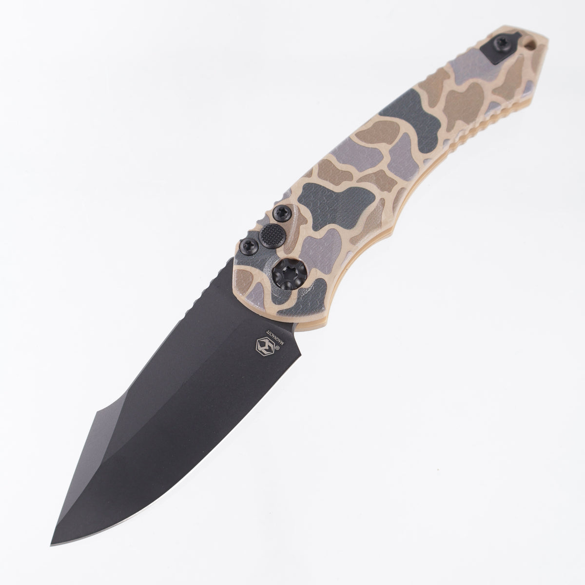 Heretic Mini Pariah Auto Single Edge - Duck Camo Polymer - Black Tactical Magnacut - H054-DC
