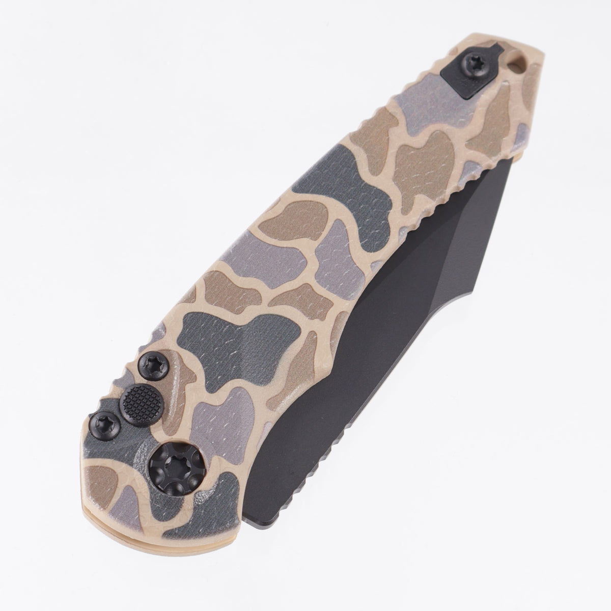Heretic Mini Pariah Auto Single Edge - Duck Camo Polymer - Black Tactical Magnacut - H054-DC