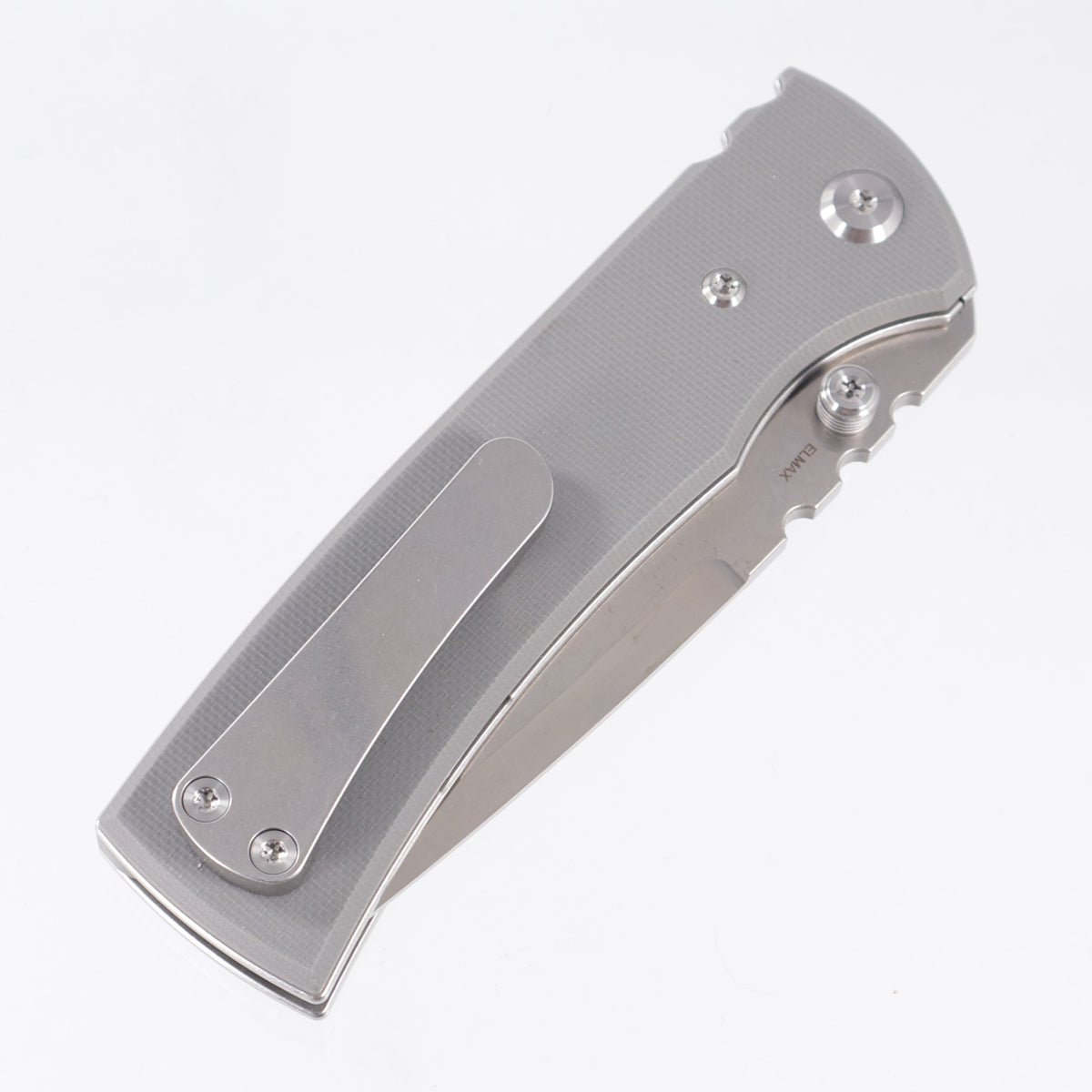 Chaves Redencion 229 Tanto Blue Label - Charcoal Grey G10 - Belt Satin Elmax