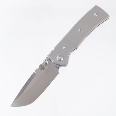 Chaves Redencion Street Drop Point Blue Label - Charcoal Grey G10 - Belt Satin Elmax