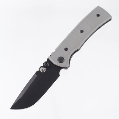 Chaves Redencion Street Drop Point Blue Label - Charcoal Grey G10 - Black PVD Elmax