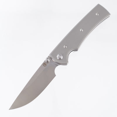 Chaves Liberation 229 Drop Point Blue Label - Charcoal Grey G10 - Belt Satin Elmax