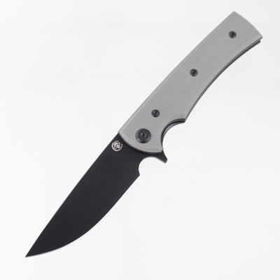 Chaves Liberation Street Drop Point Blue Label - Charcoal Grey G10 - Black PVD Elmax