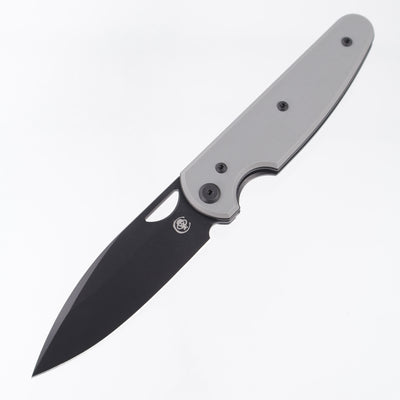 Chaves Knives x Brad Blount The Phase 229 Blue Label - Charcoal Grey G10 - Black PVD Elmax