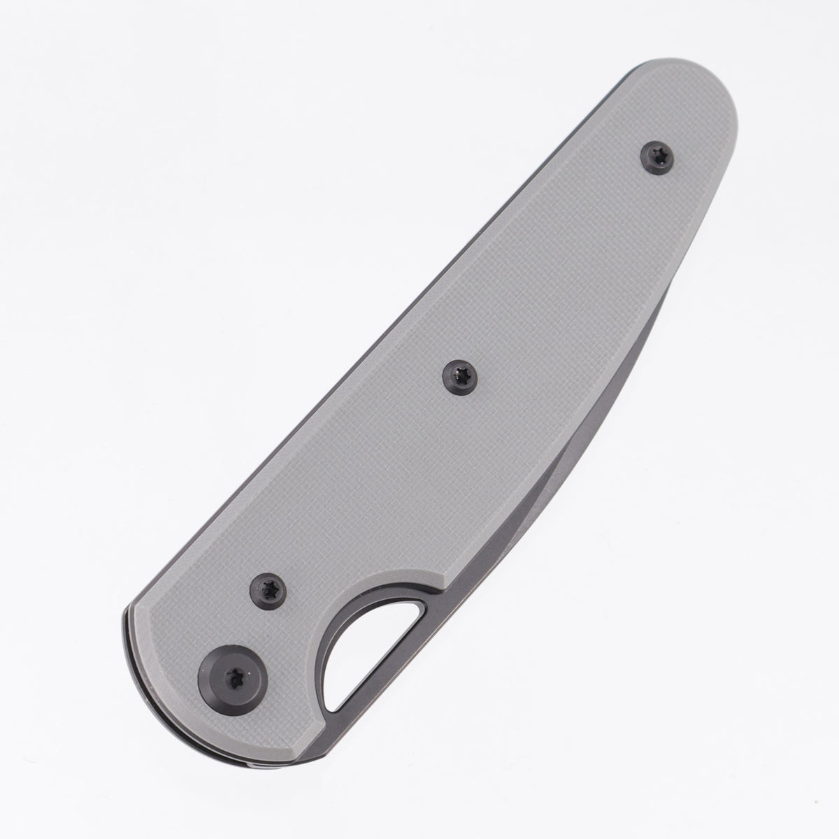 Chaves Knives x Brad Blount The Phase 229 Blue Label - Charcoal Grey G10 - Black PVD Elmax