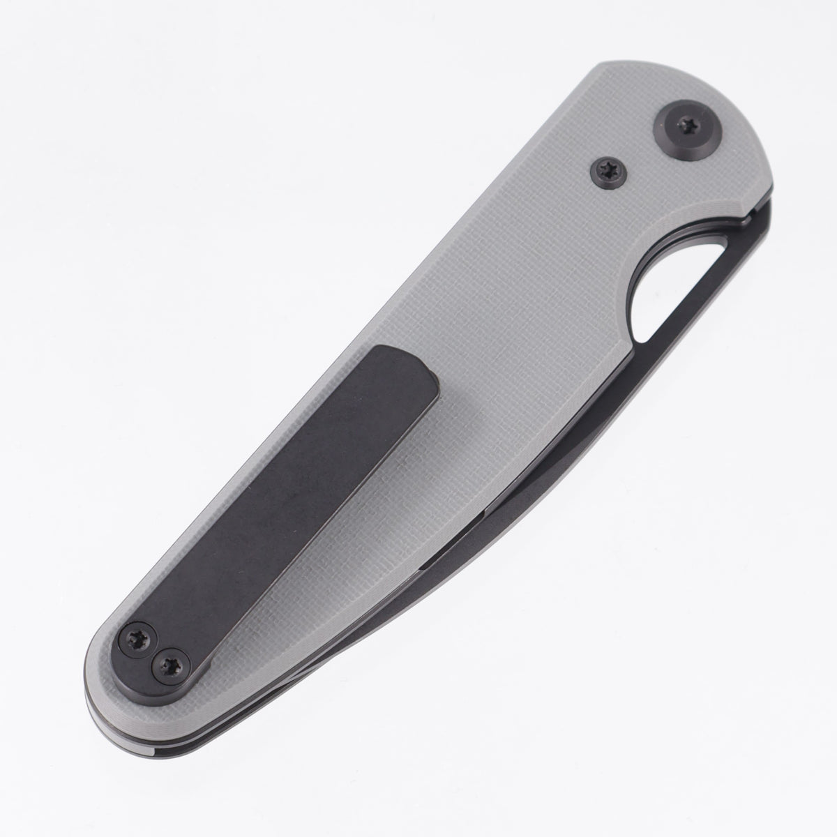 Chaves Knives x Brad Blount The Phase 229 Blue Label - Charcoal Grey G10 - Black PVD Elmax