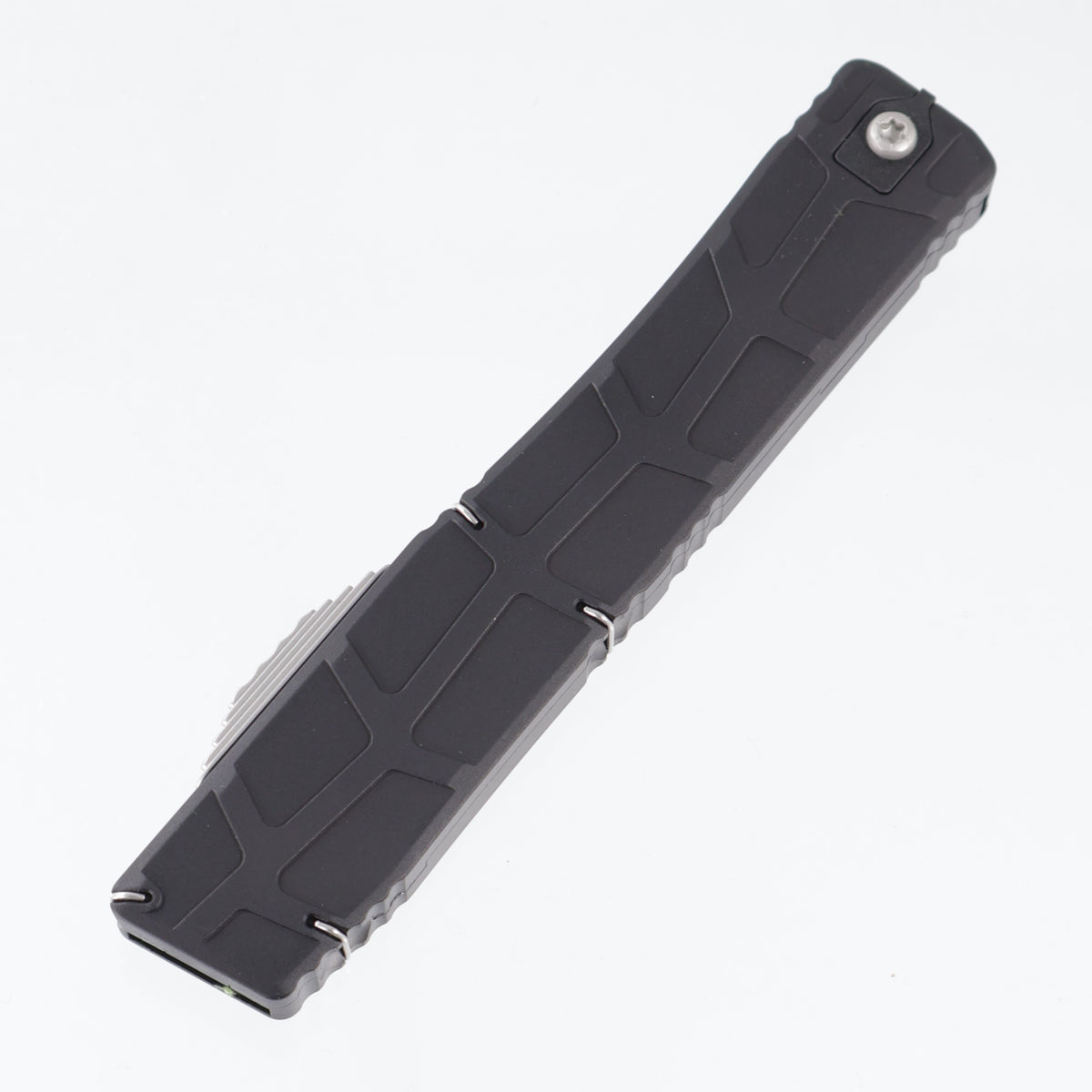Heretic Nyx V2 Tanto Proof Run - Black Skeletal Aluminum - Stonewash M390 - H015-2A