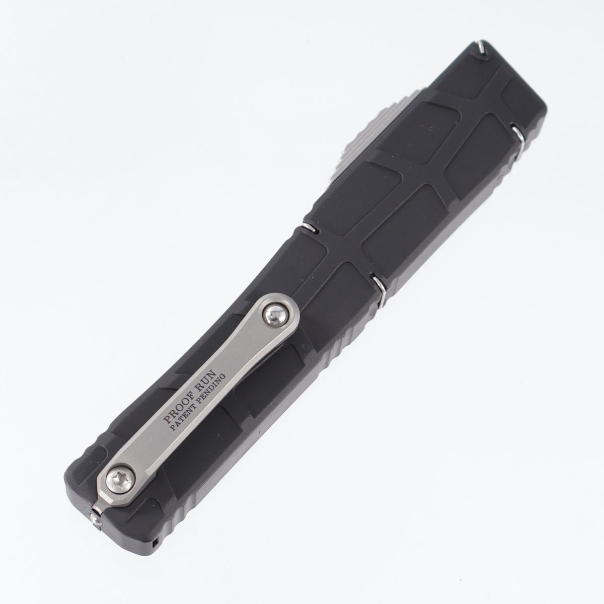 Heretic Nyx V2 Tanto Proof Run - Black Skeletal Aluminum - Stonewash M390 - H015-2A