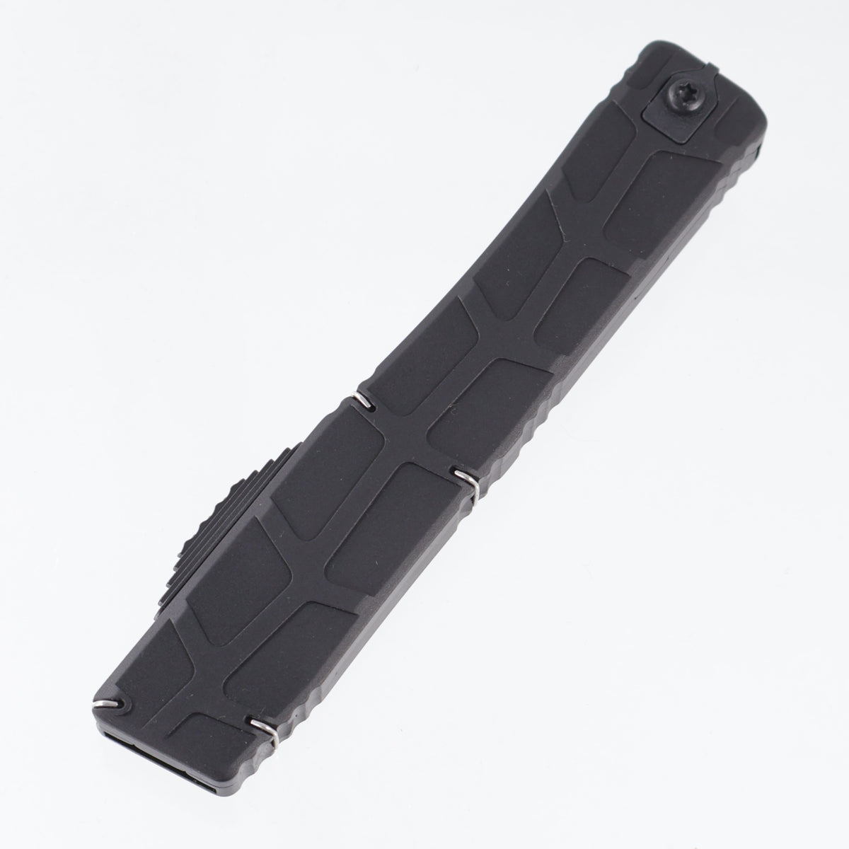 Heretic Nyx V2 Tanto Proof Run - Black Skeletal Aluminum - Black Tactical M390 - H015-10A-T