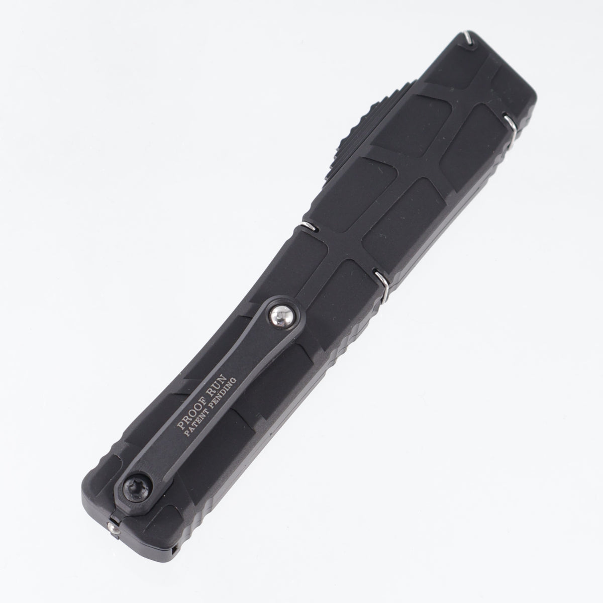 Heretic Nyx V2 Tanto Proof Run - Black Skeletal Aluminum - Black Tactical M390 - H015-10A-T
