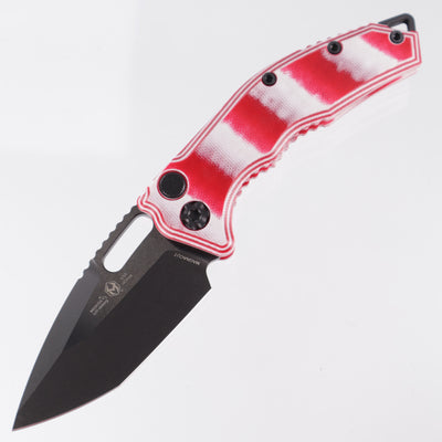 Heretic Medusa Auto, Factory 1 of 1 - Candy Cane G-10 - DLC Tanto Magnacut - H011-6A-CANDY