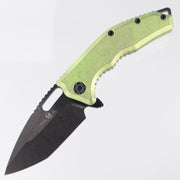Heretic Medusa Manual - Antique Green Titanium - DLC Magnacut - H009-6A-TIGRN