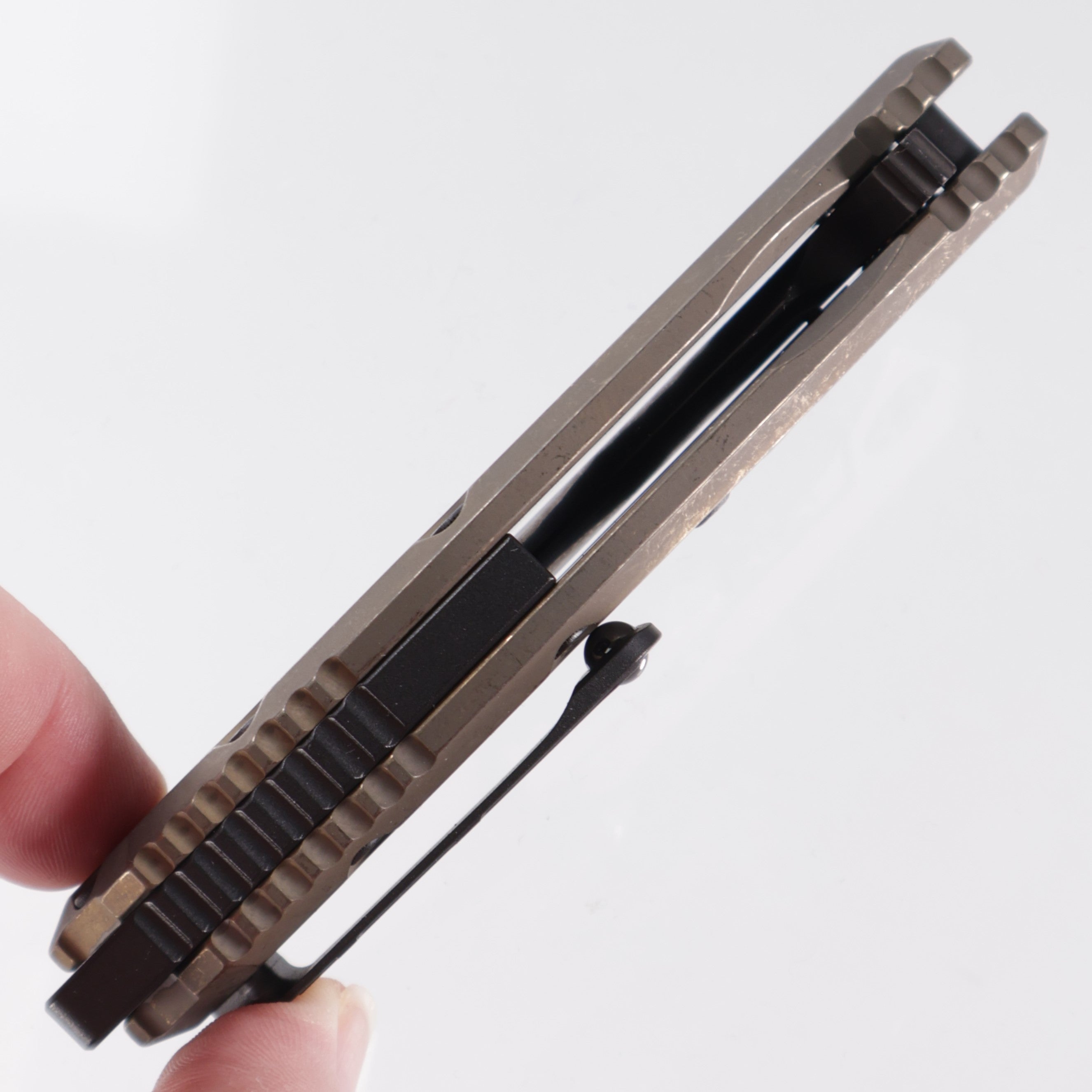 Heretic Medusa Manual - Antique Bronze Titanium - DLC Magnacut - H009-6A-TIBRZ