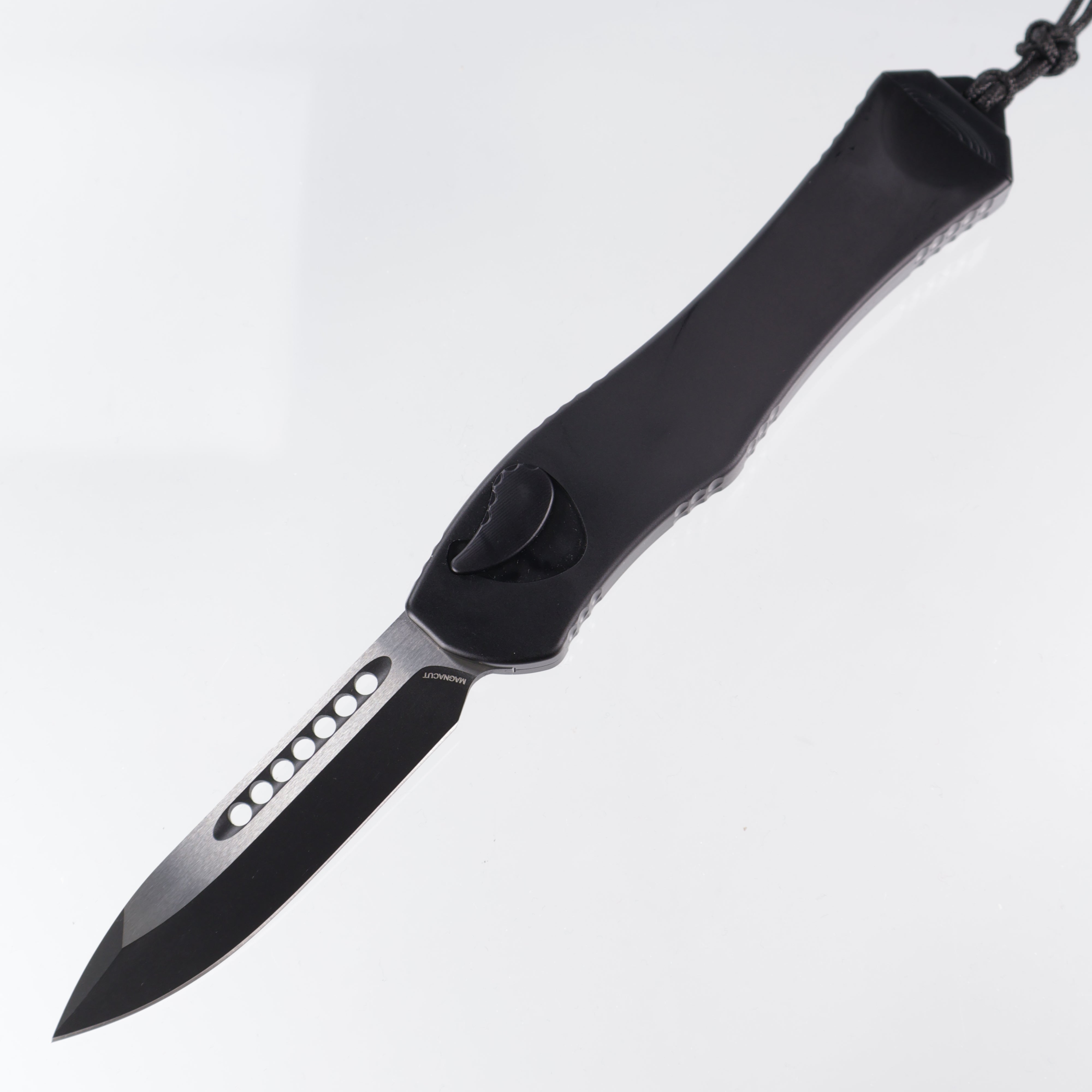 Heretic Hydra V4 Single Edge - Black - 2-Tone Black Tactical Magnacut - H407-10A-T