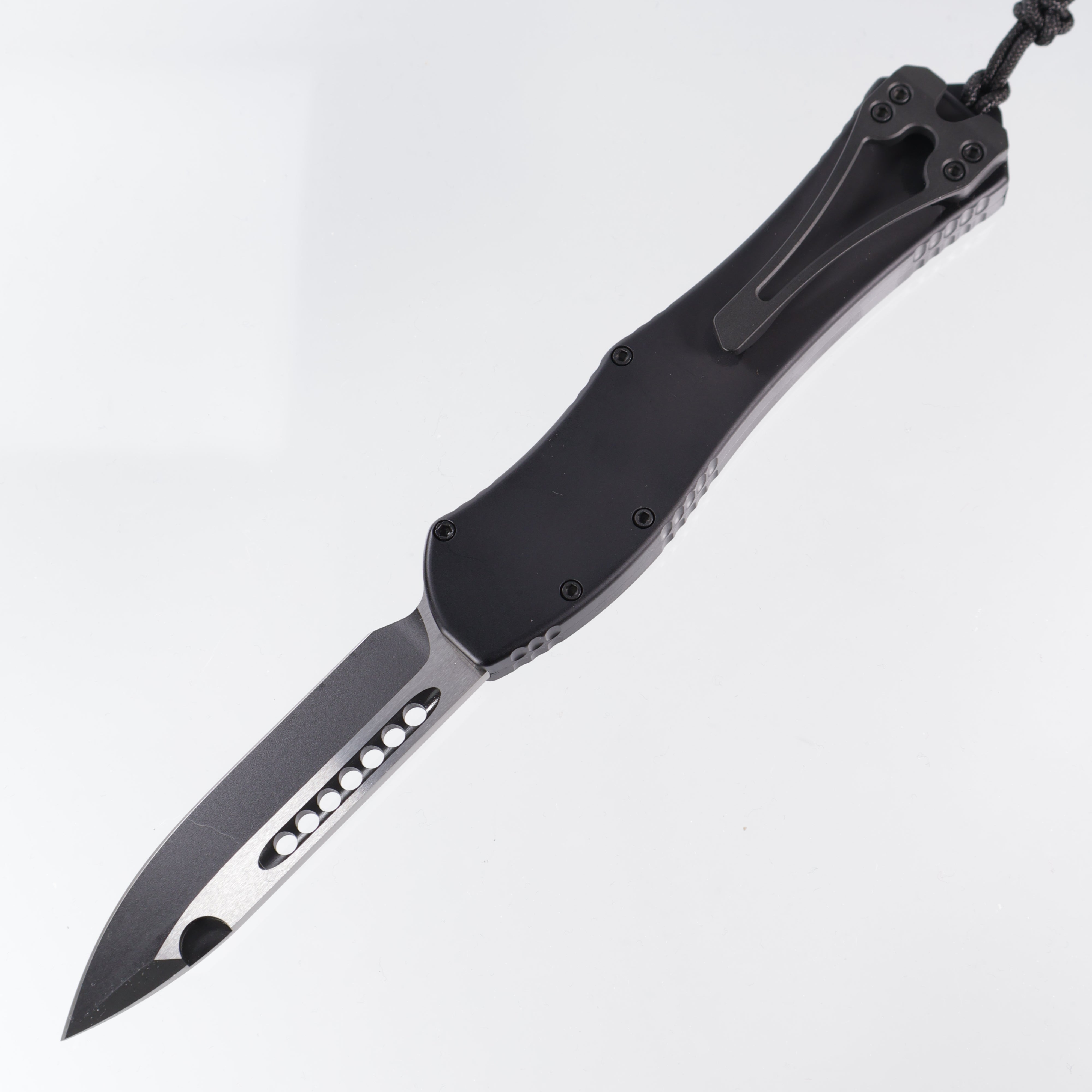 Heretic Hydra V4 Single Edge - Black - 2-Tone Black Tactical Magnacut - H407-10A-T