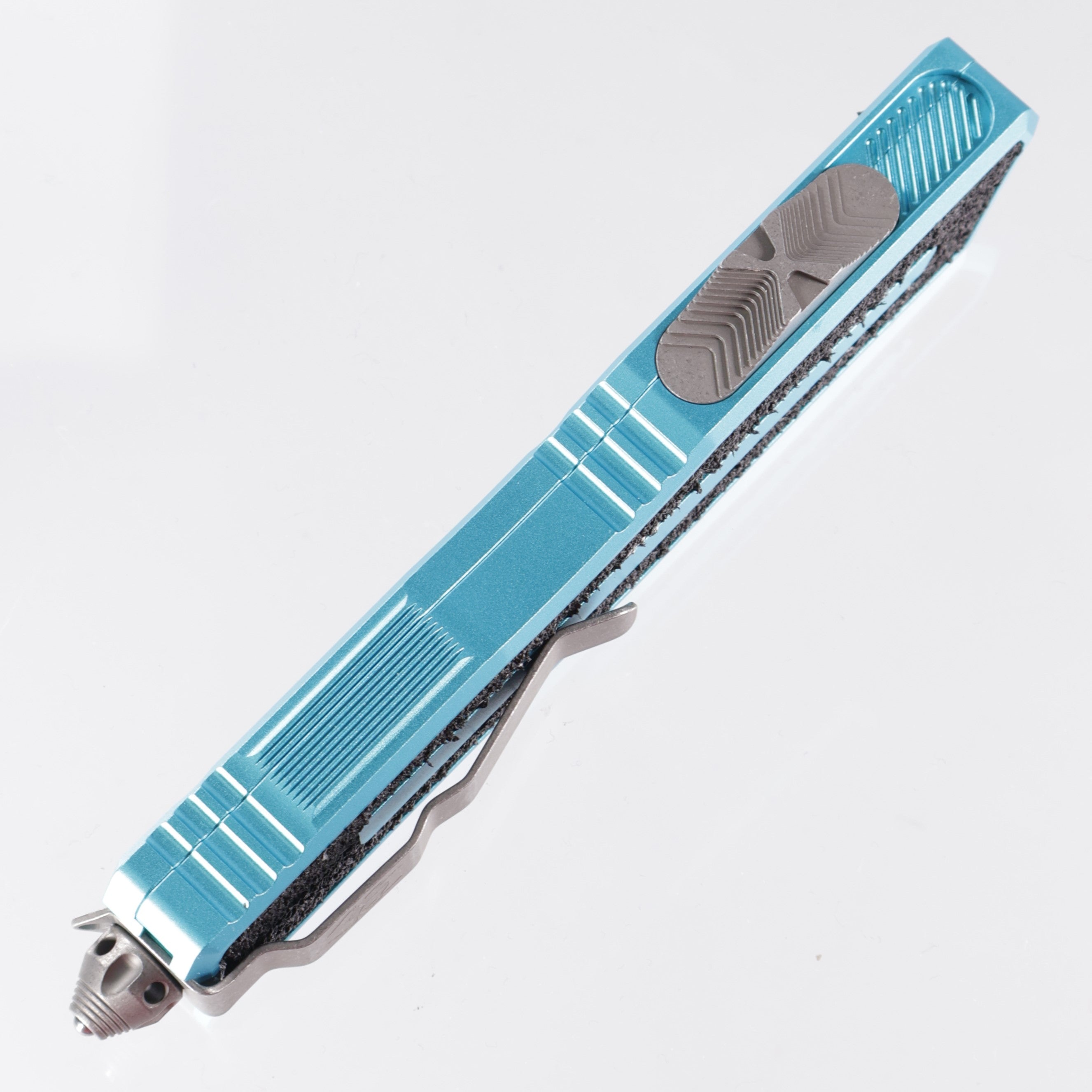 Microtech Scarab 2 Gen3 - Turquoise - Apocalyptic D/E-S Partial Serrated - Scarab II Gen III - 1180-11 APTQ