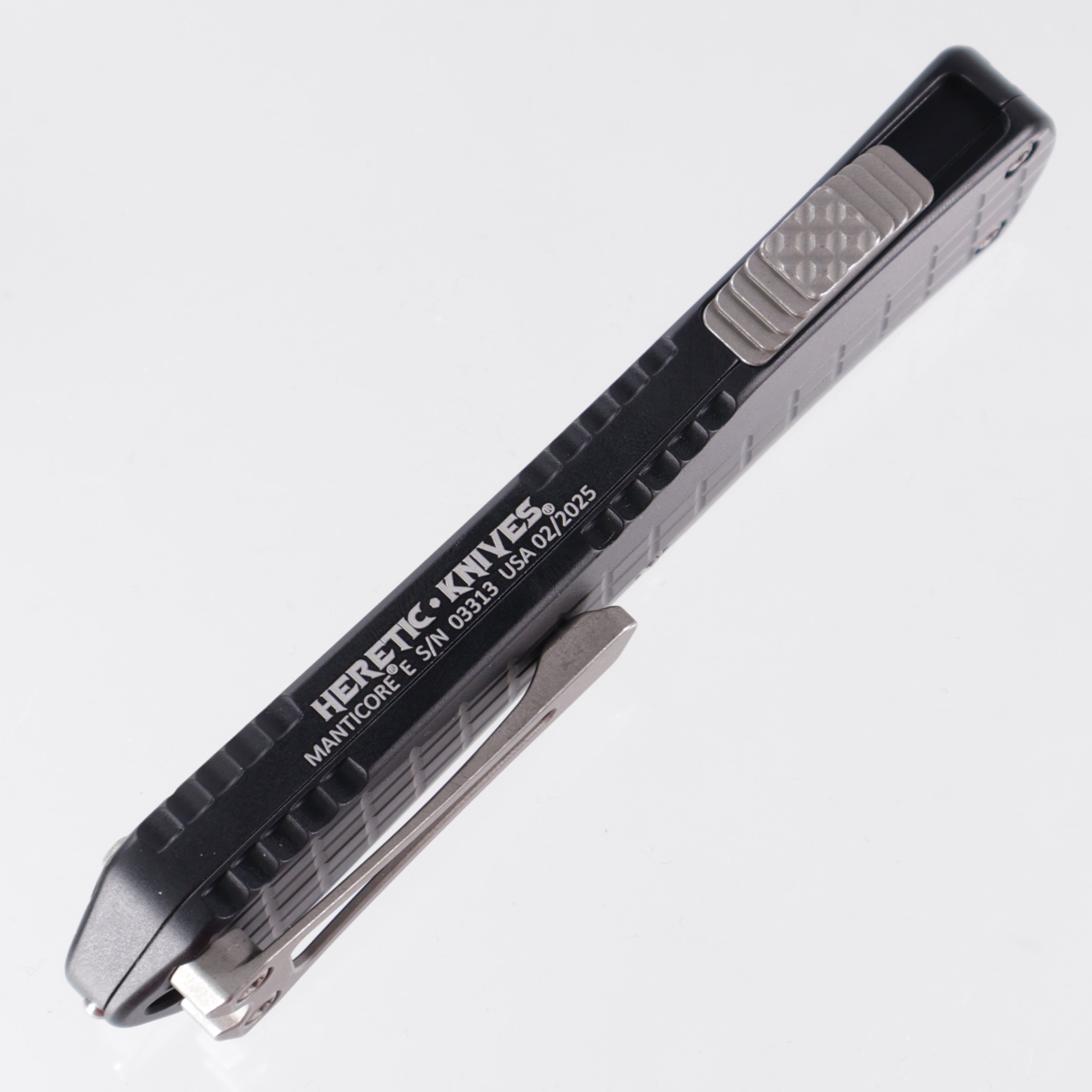 Heretic Manticore E - D/E Magnacut Battleworn - Black Frag Aluminum - H028F-5A