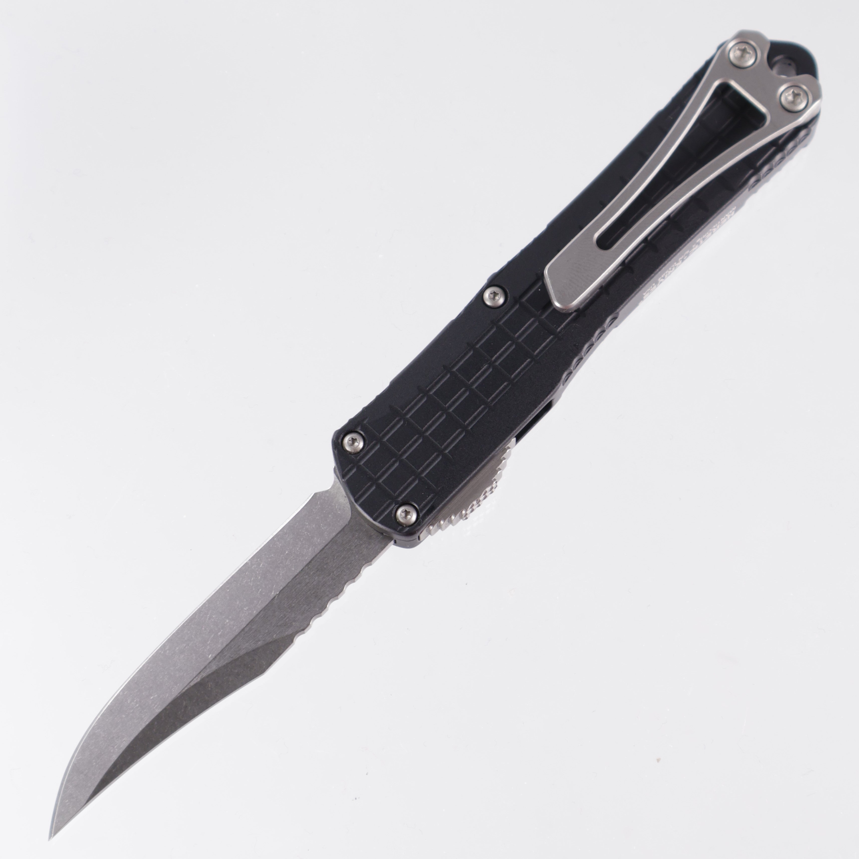 Heretic Manticore S - Black Frag Aluminum - Bowie Stonewash Magnacut - H022BF-2A