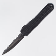 Heretic Manticore S - D/E DLC Magnacut Full Serrated - Black Frag Tactical - H024F-6C-T