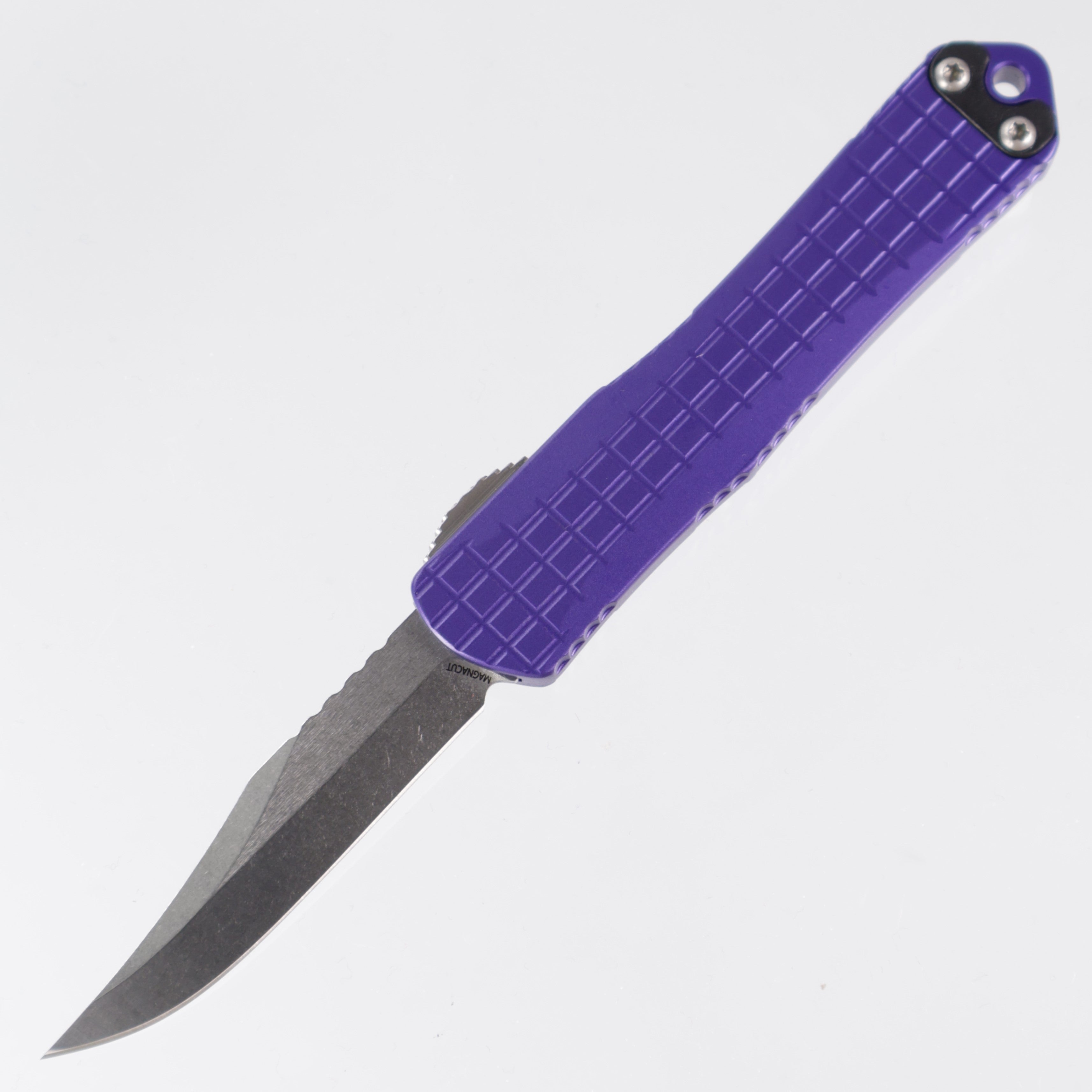 Heretic Manticore S - Purple Frag Aluminum - Bowie Stonewash Magnacut - H022BF-2A-PU