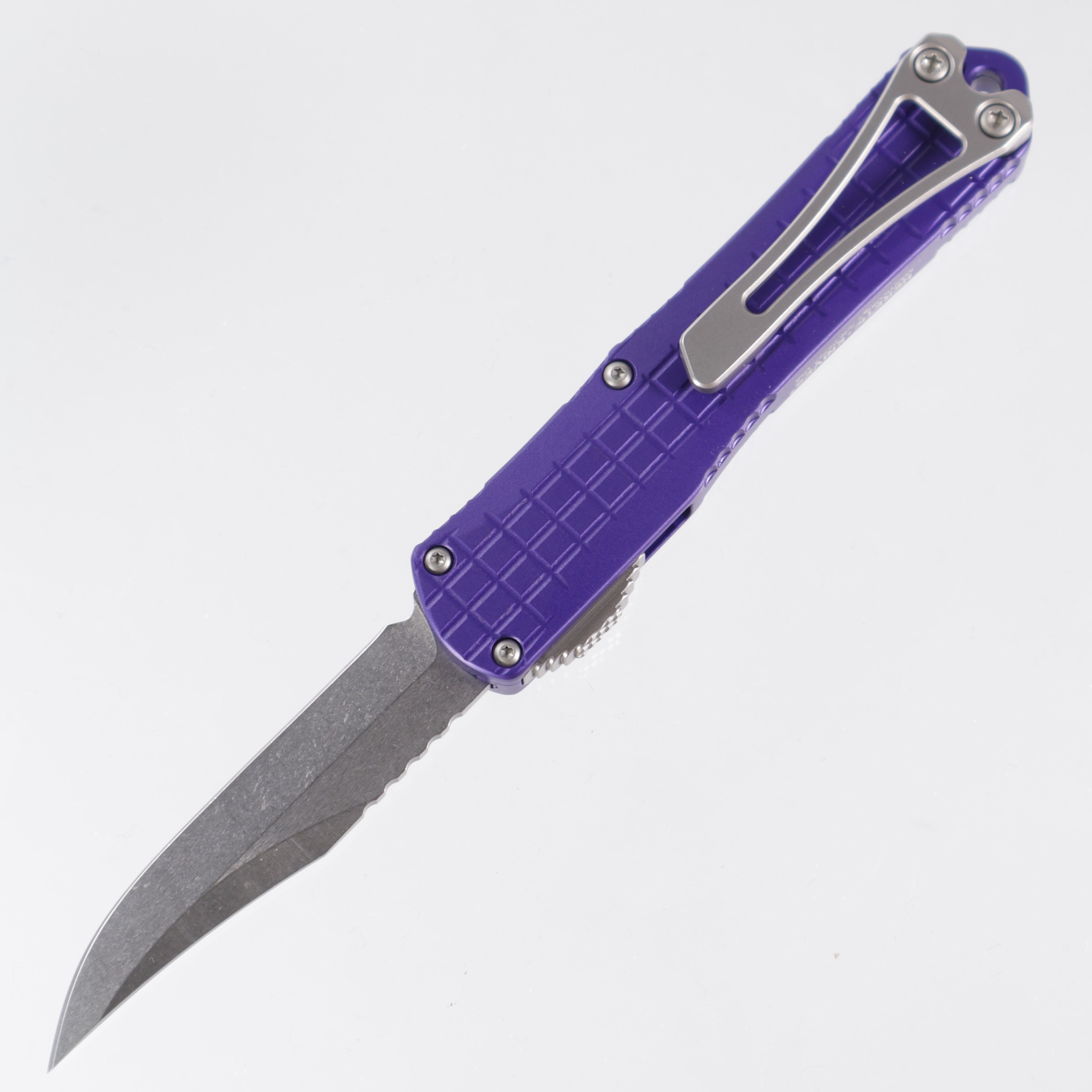 Heretic Manticore S - Purple Frag Aluminum - Bowie Stonewash Magnacut - H022BF-2A-PU